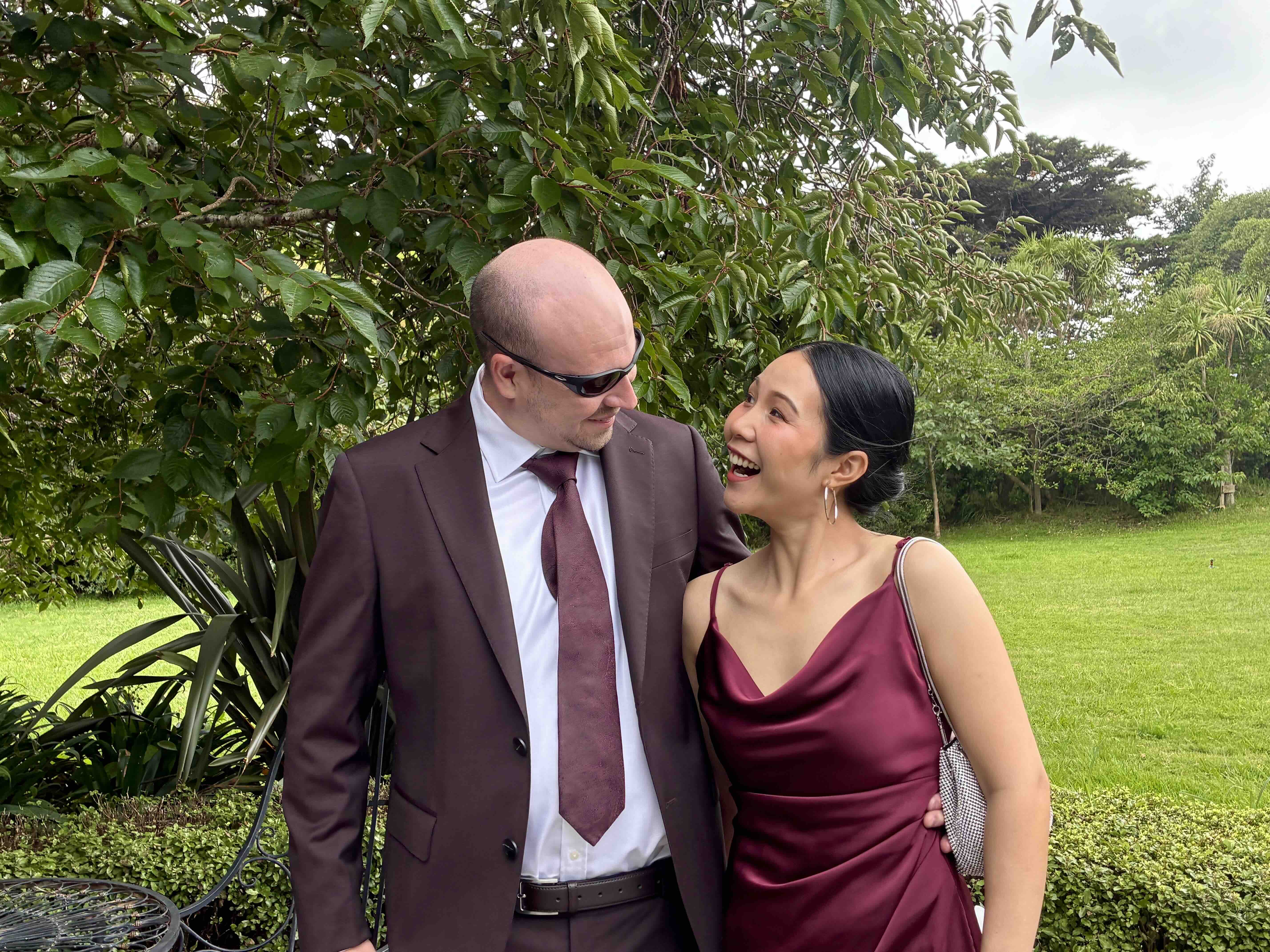 Supranee and Rhys wedding portrait